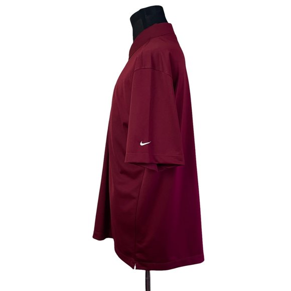 Nike | Men's Dri-Fit UV Red Short Sleeve Polo Shirt Large RF Rollout 2006 Polo - Picture 4 of 8